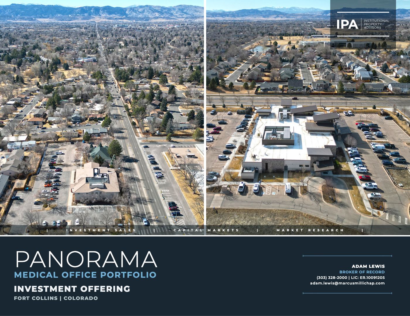 Panorama medical office portfolio — front page