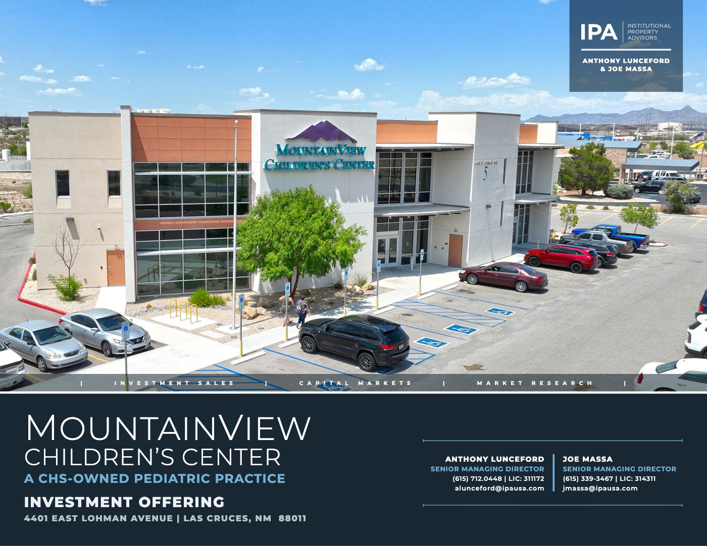 MountainView Children's Center investment offering — front page
